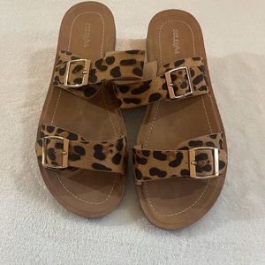 Sandals leopard print